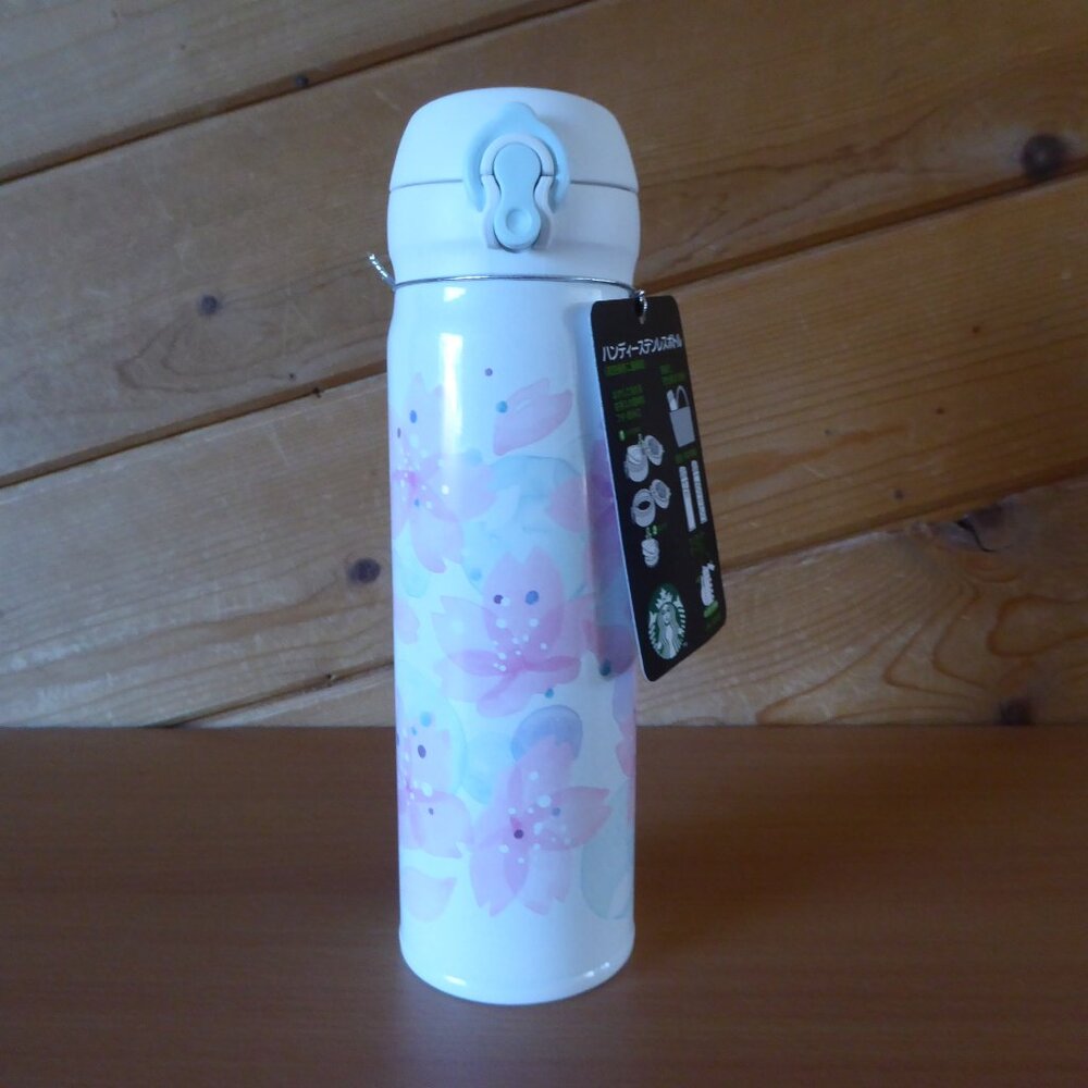 NEW Starbucks 2020 Sakura Cherry Blossom Handy Stainless Bottle Sparkle 500ml